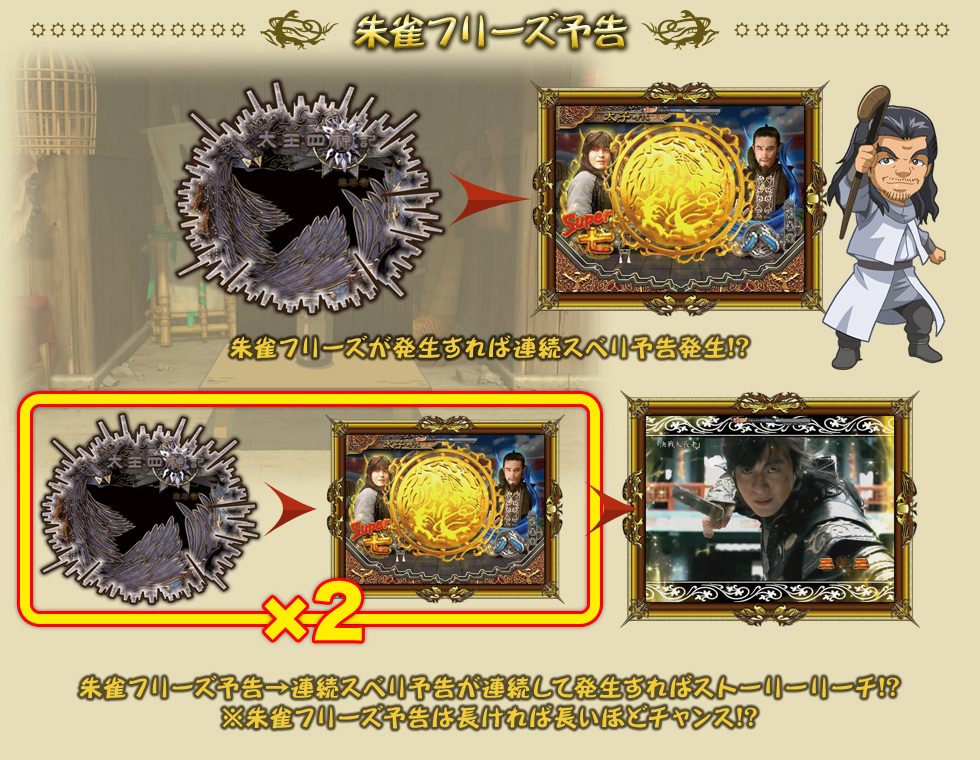 朱雀フリーズ予告