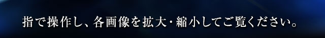 指で操作し、各画像を拡大・縮小してご覧ください。