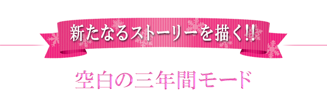 新たなるストーリーを描く！！空白の三年間モード