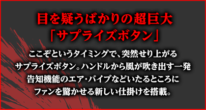 目を疑うばかりの超巨大「サプライズボタン」