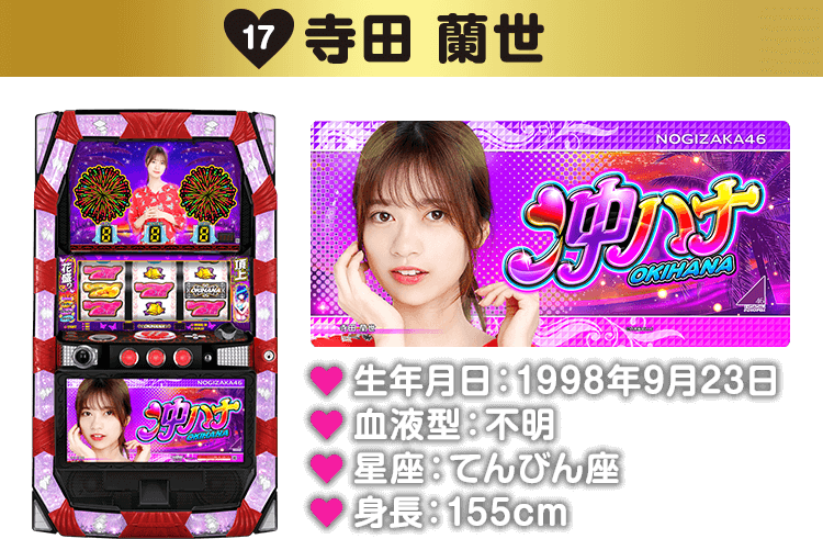 ぱちスロ（スロット）沖ハナ-30 乃木坂46パネルプレゼントキャンペーン山下美月 ぱちスロ（スロット）沖ハナ-30 乃木坂46パネルプレゼントキャンペーン
