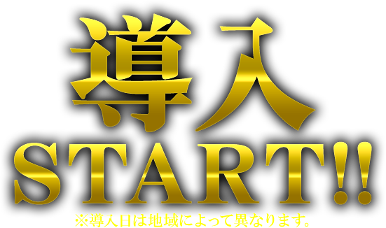 導入START!! ※導入日によって異なります。