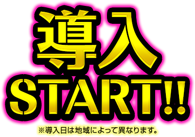 導入START!! ※導入日によって異なります。